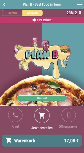 Android application Plan B - Best Food in Town screenshort