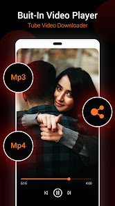 Screenshot 3 Tubee Mp3 Mp4 Video Downloader android