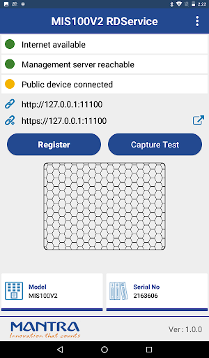 MIS100V2 RDService Screenshot 3 - AppWisp.com