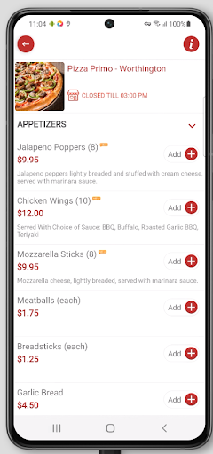 Pizza Primo Screen 3