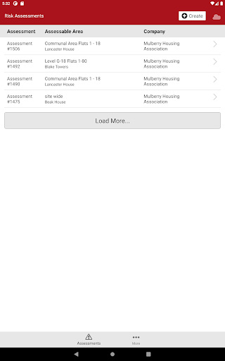 Android application Risk Warden screenshort