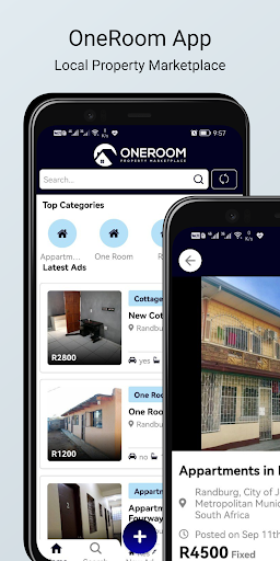 Android application OneRoom - Rooms & Appartments screenshort