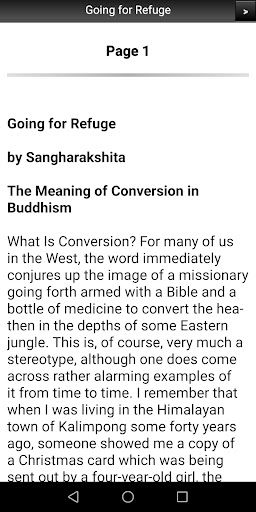 Buddhism: Going for Refuge Screen 2
