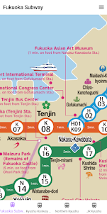 Fukuoka Subway Map