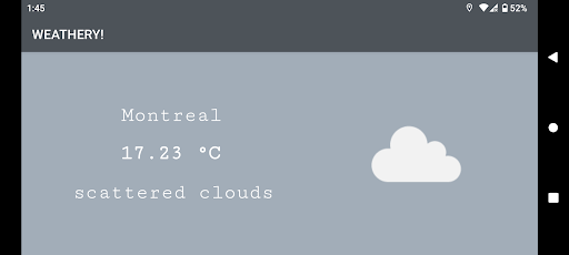 WEATHERY! Screen 2