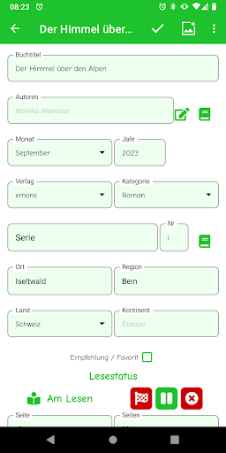 Meine Buchliste Screen 3