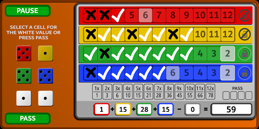 Qwixx Screen 3