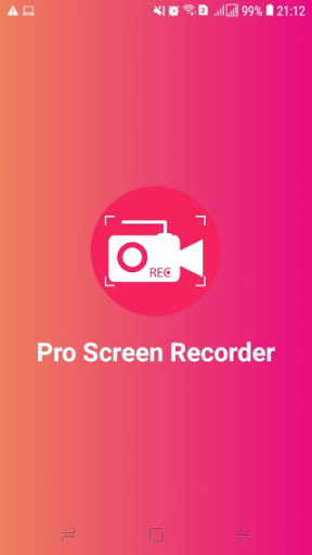Android application Screen Recorder screenshort