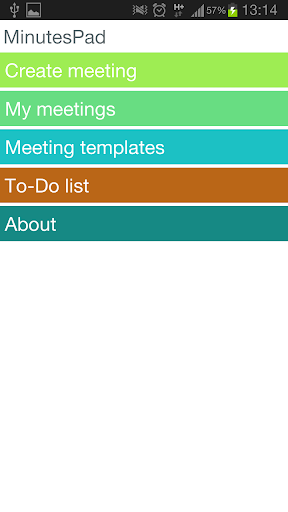 Android application MinutesPad Free screenshort