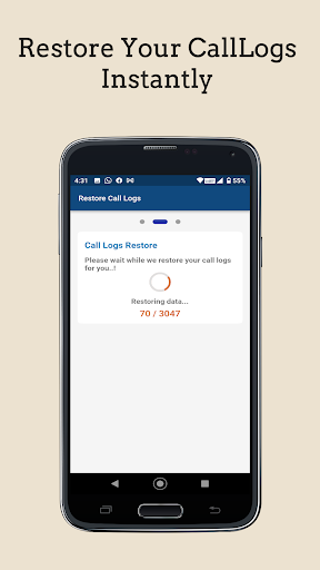 Screenshot of Call Logs Backup