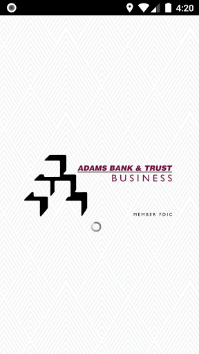 Android application Adams Bank & Trust Business screenshort