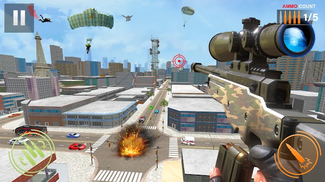 #4. Sniper 3d Shooting Games (Android) By: Mishi Games Studio