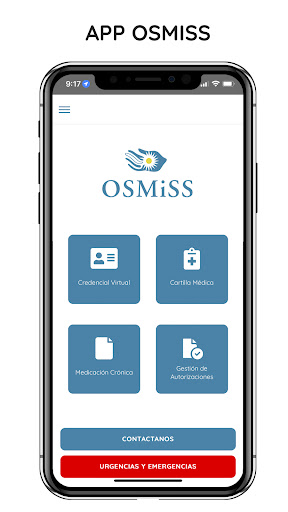 Android application Osmiss screenshort