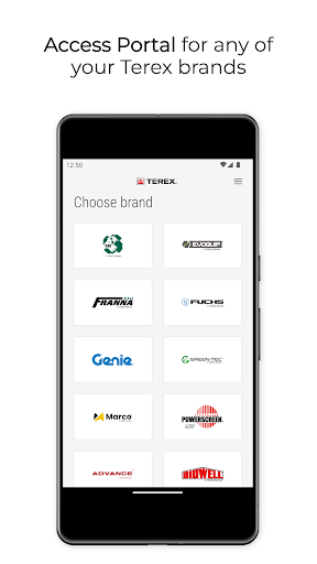myTerex Portal Screen 2