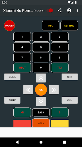 Android application Remote for mi Tv 4s screenshort