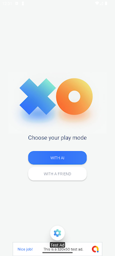 Android application TicTacToe screenshort