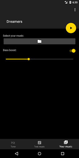 Screenshot of Bass Tester