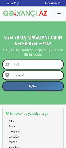 Android application qelyanci.az screenshort