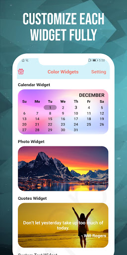 Color Widgets Personnaliser