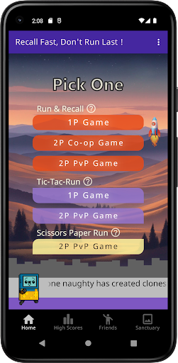 Android application Run & Recall screenshort