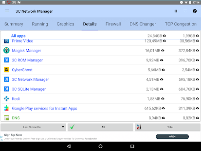 3C Network Manager Captura de pantalla