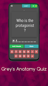 Grey's Anatomy Quiz 10.2.6 APK + Мод (Unlimited money) за Android