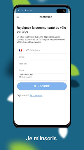 Tempo Vélo libre-service élect Screen 2