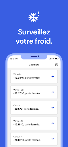 Android application Congel.be screenshort