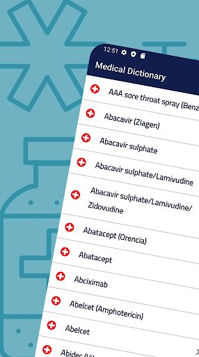 Android application Medical Dictionary screenshort