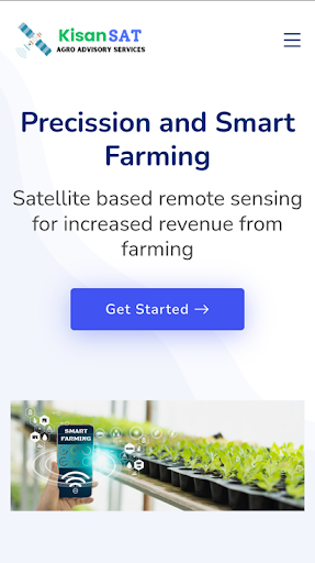 Android application KisanSAT screenshort