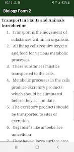 Biology Notes Form 2 Offline