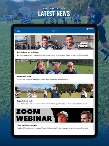 Otago Rugby Referees Assoc Screen 3