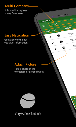 Android application My Work Time App screenshort