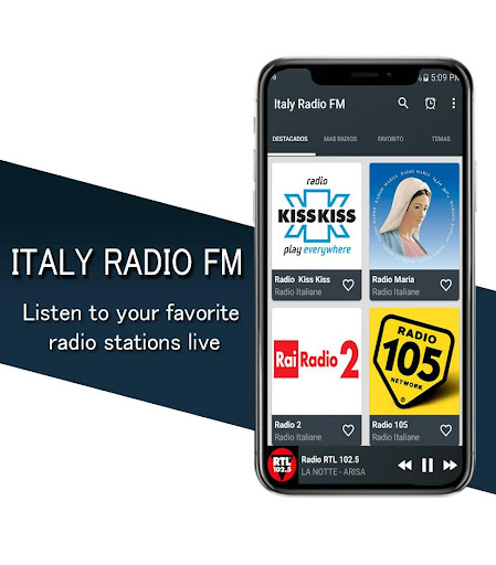 Android application Radio Italia FM screenshort