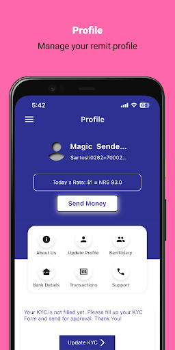 Magic Remit Screen 2