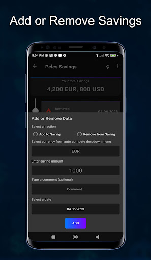 Peles Savings Screen 3