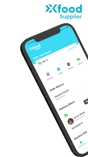 Android application XFood Supplier screenshort