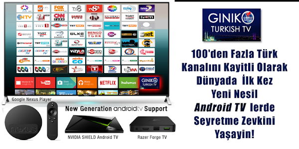 GinikoTurkish TV for AndroidTV Unknown