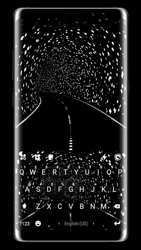 Android application Starry Tunnel Live Keyboard Ba screenshort