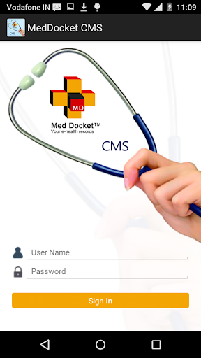 Med Docket CMS App Screen 2