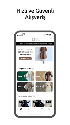 Android application Merve Serin - Online Alışveriş screenshort