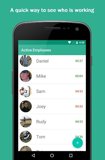 Android application Simple Time Clock screenshort