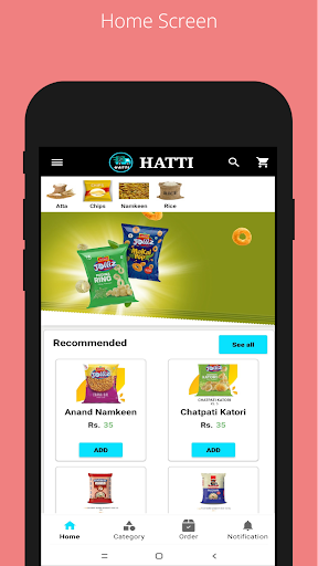 Android application Hatti screenshort