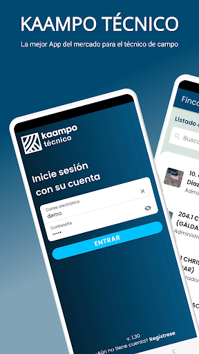 Android application Kaampo - Técnico screenshort