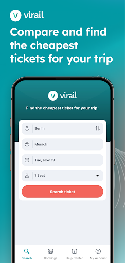 Virail: Compare Trains & Buses Screenshot 1 - AppWisp.com