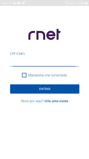 Android application Central do Assinante RNET screenshort