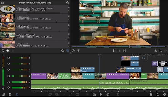 LumaFusion: Captură de ecran pentru editare video profesională