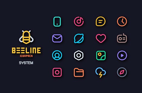 BeeLine Icon Pack Captura de pantalla