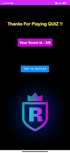 RahulQuiz Screen 2