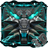 3d Neon Iron Wolf Theme icon